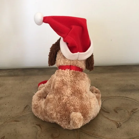 HALLMARK PLUSH PUPPY WITH SANTA HATS - Picture 3 of 4